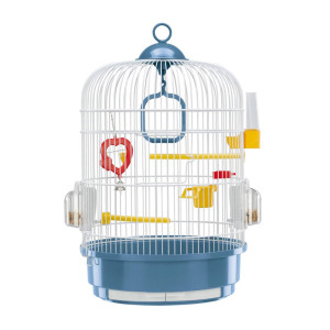 Ferplast Regina kavez za kanarince i egzotične ptice 32.5×49 cm bijelo-plavi