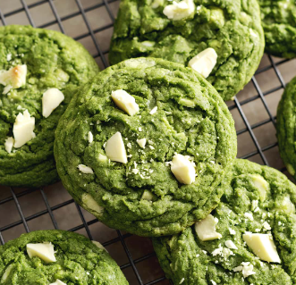 Matcha cookie sa belom čokoladom