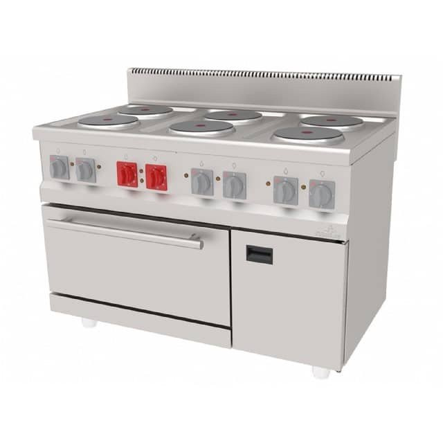 Električni šporet sa 6 ringli i rernom AEK-1270