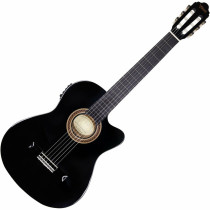 Valencia VC104TCE 4/4 Black Elektro klasična gitara