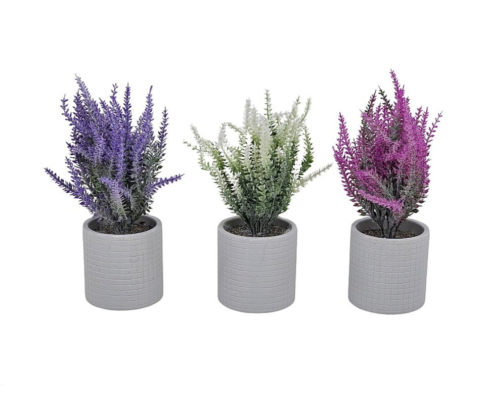 Veštačka lavanda u saksiji