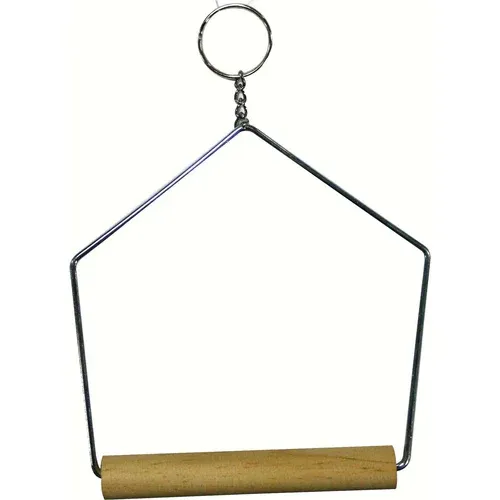 FLAMINGO Igračka za ptice Ljuljaška metalna sa drvenom stajalicom