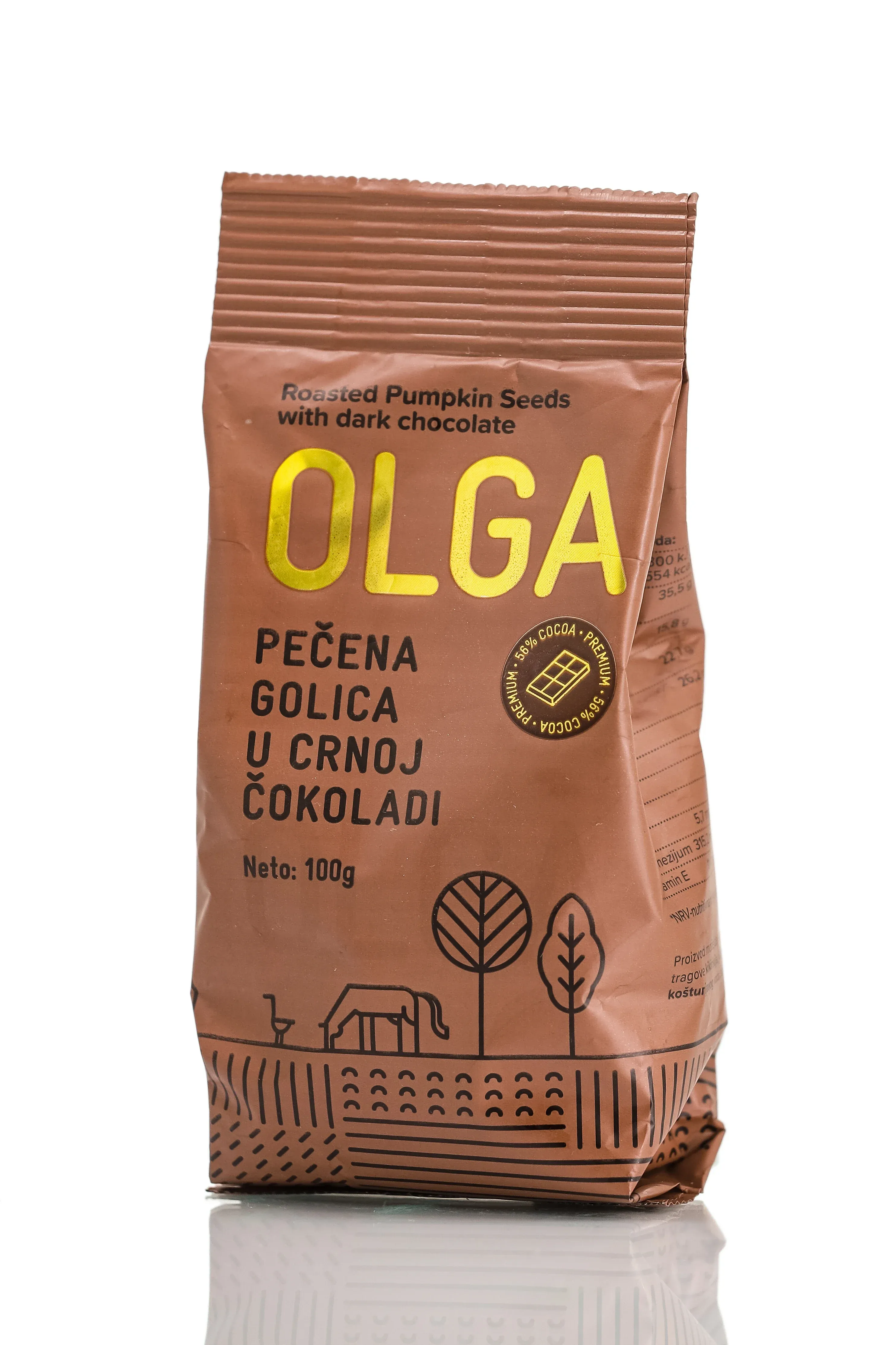 Pečena golica u crnoj čokoladi 100 g 