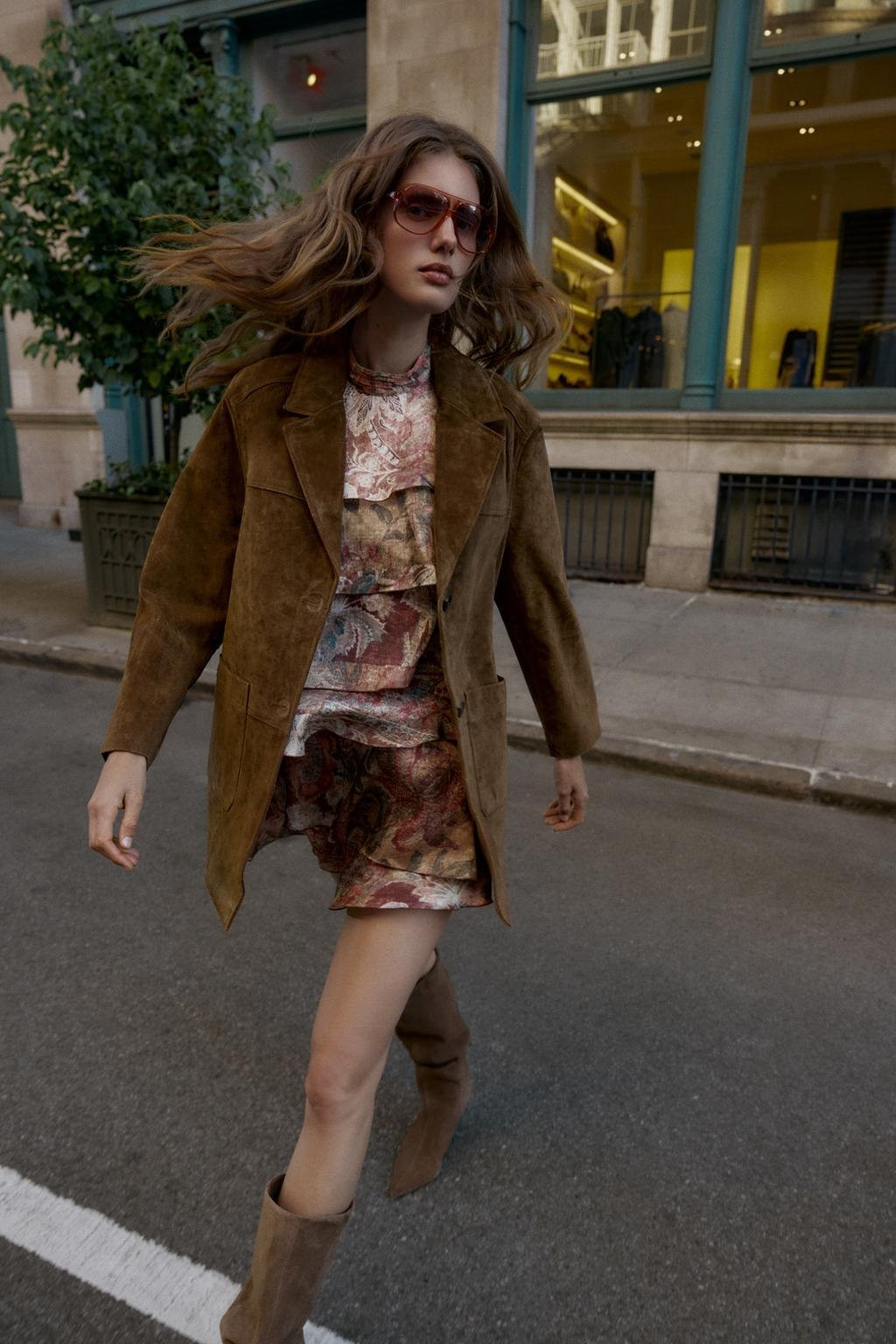 Dugačka jakna od 100% kože