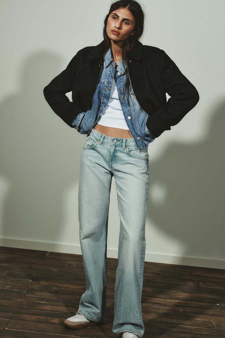 Farmerke širokih nogavica i niskog struka