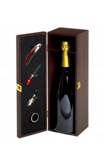 Drvena kutija za vino sa priborom