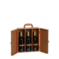 Drvena kutija za 3 boce vina